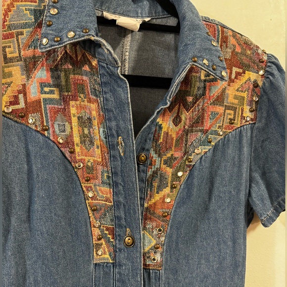 Vintage Denim Dress 90’s - Picture 3 of 3